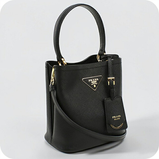 プラダ ハンドバッグ レディース ブランド PRADA 2WAY 1BA217 ブラック 軽量 小さめ 手提げ 高級 おしゃれ プレゼント 女性 実用的 かわいい