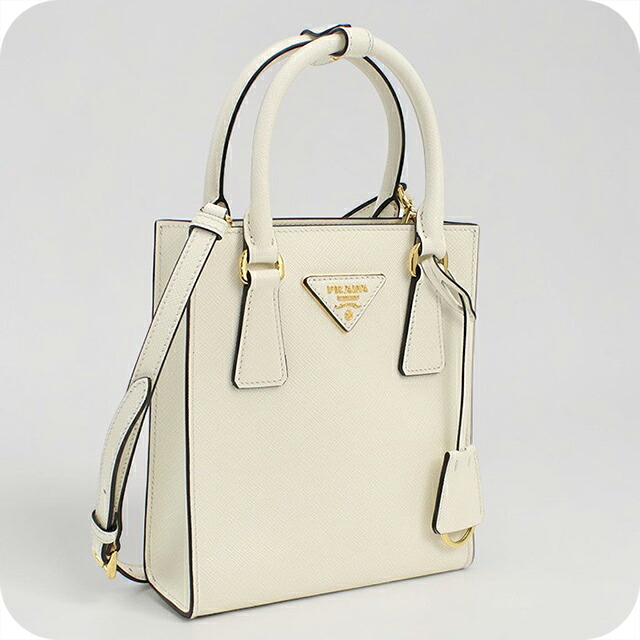 プラダ ハンドバッグ レディース ブランド PRADA 1BA358 BIANCON 軽量 小さめ 手提げ 高級 おしゃれ プレゼント 女性 実用的 かわいい