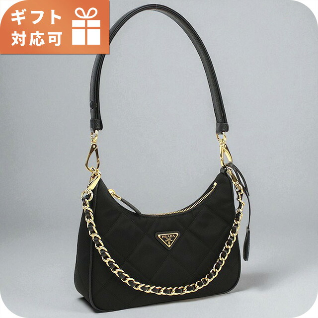 プラダ セミショルダー レディース ブランド PRADA 1BC204 ブラック バッグ