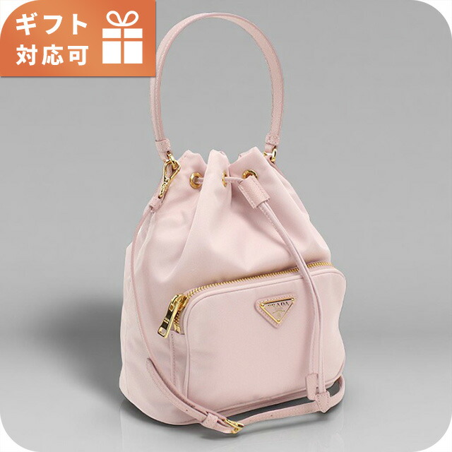 プラダ ハンドバッグ レディース ブランド PRADA 1BH038 ピンク バッグ 軽量 小さめ 手提げ 高級 おしゃれ プレゼント 女性 実用的 かわいい