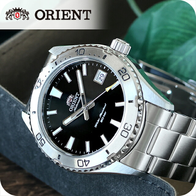 オリエント スポーツ オリエント マコ 自動巻き 腕時計 メンズ ORIENT RN-AC0Q01B アナログ ブラック 黒 ブランド おしゃれ 防水 文字盤 大きい プレゼント 男性 実用的