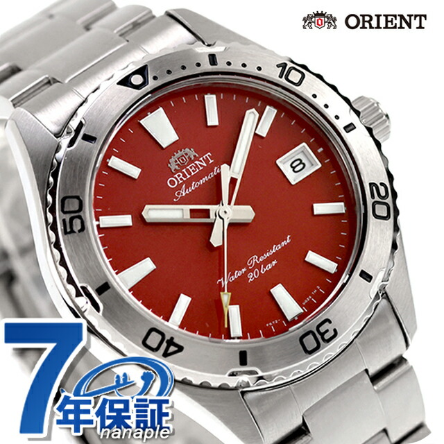 オリエント スポーツ マコ 40 自動巻き 腕時計 ブランド メンズ ORIENT SPORTS RN-AC0Q09R アナログ レッド 赤 おしゃれ 防水 文字盤 大きい プレゼント 男性 実用的