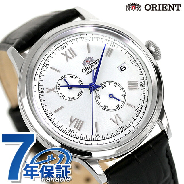 オリエント クラシック オリエントバンビーノ 自動巻き 腕時計 メンズ 革ベルト ORIENT RN-AK0701S アナログ シルバー ブラック 黒 ブランド おしゃれ 防水 文字盤 大きい プレゼント 男性 実用的