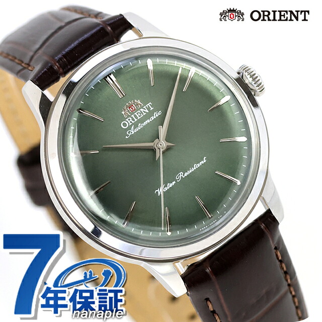 オリエント クラシック バンビーノ Orient Bambino 自動巻き 腕時計 ブランド メンズ ORIENT CLASSIC RN-BB0102E アナログ モスグリーン ダークブラウン おしゃれ 防水 文字盤 大きい プレゼント 男性 実用的