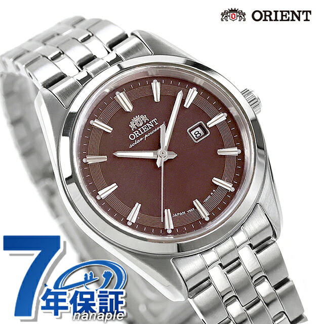 オリエント コンテンポラリー オリエント ストレット ソーラーパワード 腕時計 ブランド レディース ORIENT CONTEMPORARY RN-WG0603R アナログ ピンクブラウン おしゃれ 防水 かわいい プレゼント 女性 実用的