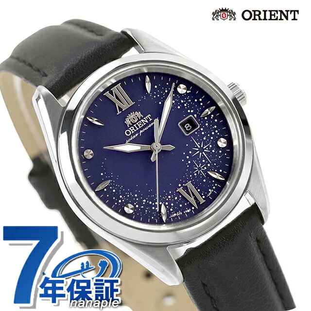 オリエント コンテンポラリー オリエント ストレット ソーラーパワード 腕時計 ブランド レディース ORIENT CONTEMPORARY RN-WG0605L アナログ ネイビー ブラック 黒 おしゃれ 防水 かわいい プレゼント 女性 実用的