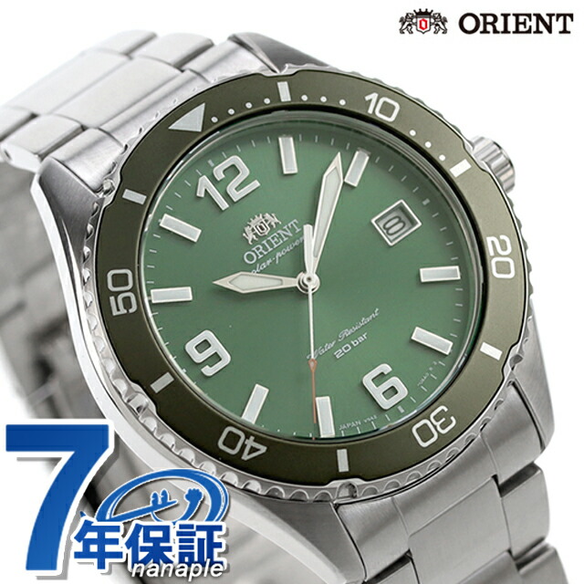 オリエント スポーツ オリエントマコ40 ソーラーパワード ソーラー 腕時計 メンズ ORIENT SPORTS RN-WJ0001E アナログ グリーン ブランド おしゃれ 防水 文字盤 大きい プレゼント 男性 実用的