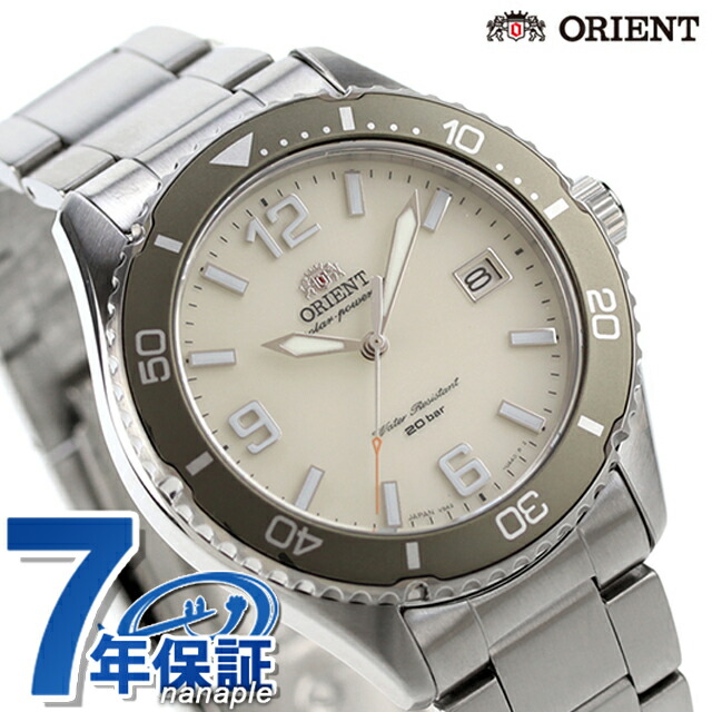 オリエント スポーツ オリエントマコ40 ソーラーパワード ソーラー 腕時計 メンズ ORIENT SPORTS RN-WJ0003S アナログ アイボリー ブランド おしゃれ 防水 文字盤 大きい プレゼント 男性 実用的
