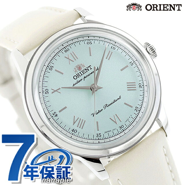 オリエント クラシック バンビーノ Orient Bambino 38 ソーラーパワード 腕時計 ブランド メンズ ORIENT CLASSIC RN-WK0002E アナログ ペールグリーン アイボリー 日本製 おしゃれ 防水 文字盤 大きい プレゼント 男性 実用的