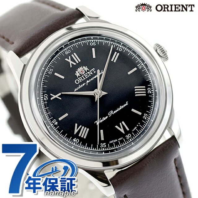 オリエント クラシック バンビーノ Orient Bambino 38 ソーラーパワード 腕時計 ブランド メンズ ORIENT CLASSIC RN-WK0004L アナログ ブラック ブラウン 黒 日本製 おしゃれ 防水 文字盤 大きい プレゼント 男性 実用的