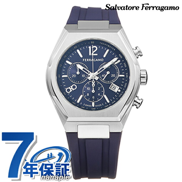 サルヴァトーレ フェラガモ TONNEAU GENT クオーツ 腕時計 メンズ クロノグラフ Salvatore Ferragamo SFUV00122 アナログ ブルー ネイビー スイス製 高級 ブランド おしゃれ 防水 プレゼント 男性 実用的