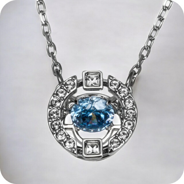 スワロフスキー ネックレス レディース ブランド SWAROVSKI 5279425 シルバー／ブルー