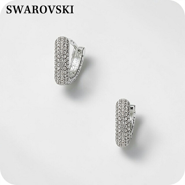 スワロフスキー ピアス レディース ブランド SWAROVSKI フープ 両耳用 5618306 シルバー アクセサリー ジュエリー ブランド 高級 おしゃれ プレゼント 女性 実用的 かわいい