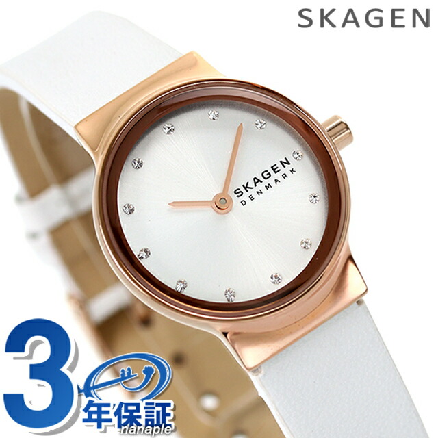 スカーゲン レディース 腕時計 フレア リール 26mm LWGレザー クオーツ SKW3029 SKAGEN ホワイトシルバー ホワイト ブランド おしゃれ 防水 かわいい プレゼント 女性 実用的