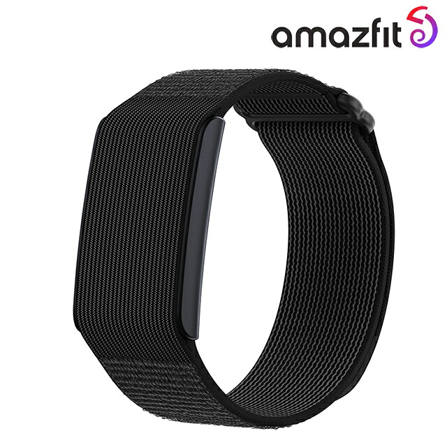 アマズフィット エリオストラップ スマートトラッカー アームバンド Heliostrap マグネット充電 アームバンド型心拍計 ブランド メンズ レディース Bluetooth Amazfit SP170077-C01 ブラック 黒
