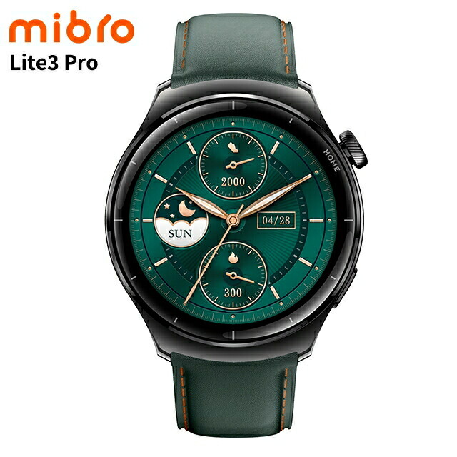 ミブロ ライト3 プロ 充電式クオーツ スマートウォッチ ブランド メンズ レディース Bluetooth mibro SP380011-C08 デジタル ブラキッシュグリーン