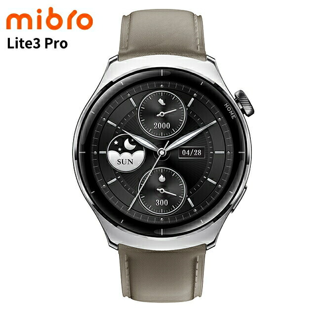 ミブロ ライト3 プロ 充電式クオーツ スマートウォッチ ブランド メンズ レディース Bluetooth mibro SP380011-C14 デジタル カーキグレー