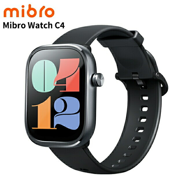 ミブロ C4 ダークグレー 充電式クォーツ スマートウォッチ ブランド メンズ レディース Bluetooth mibro SP380012-C22 デジタル ダークグレー