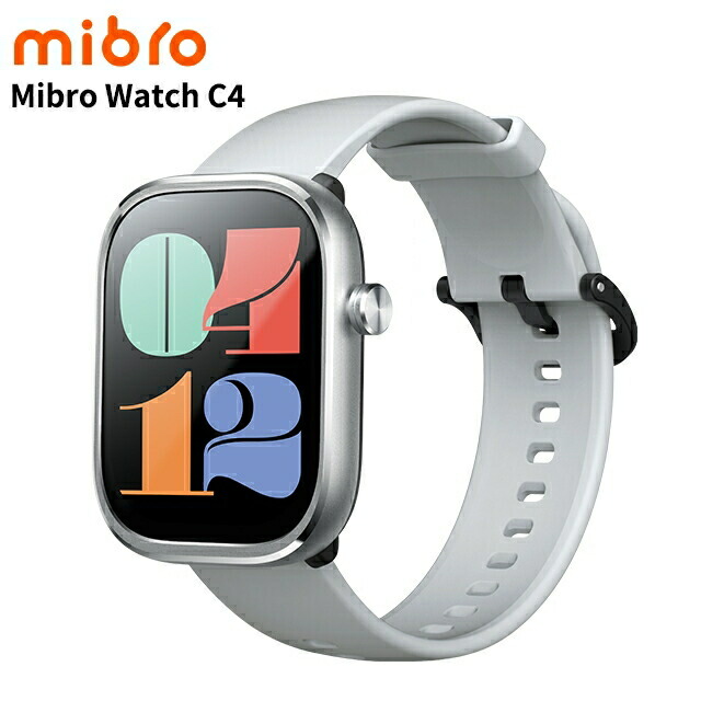 ミブロ C4 シルバー 充電式クォーツ スマートウォッチ ブランド メンズ レディース Bluetooth mibro SP380012-C24 デジタル シルバー