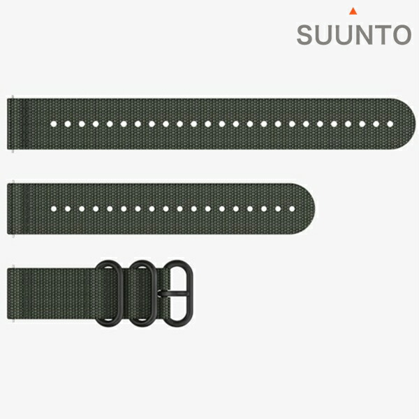 スント 布ストラップ 時計ベルト 交換用ベルト ブランド メンズ レディース スントアクセサリー SUUNTO SS050854000 フォレストグリーン