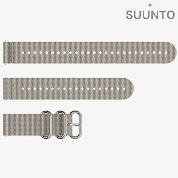 スント 布ストラップ 時計ベルト 交換用ベルト ブランド メンズ レディース スントアクセサリー SUUNTO SS050856000 サンドグレー