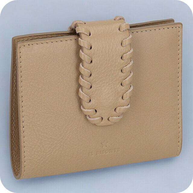 イルビゾンテ 二つ折り財布 メンズ レディース IL BISONTE SSW017PV0001 ベージュ ウォレット ブランド 高級 おしゃれ プレゼント 実用的