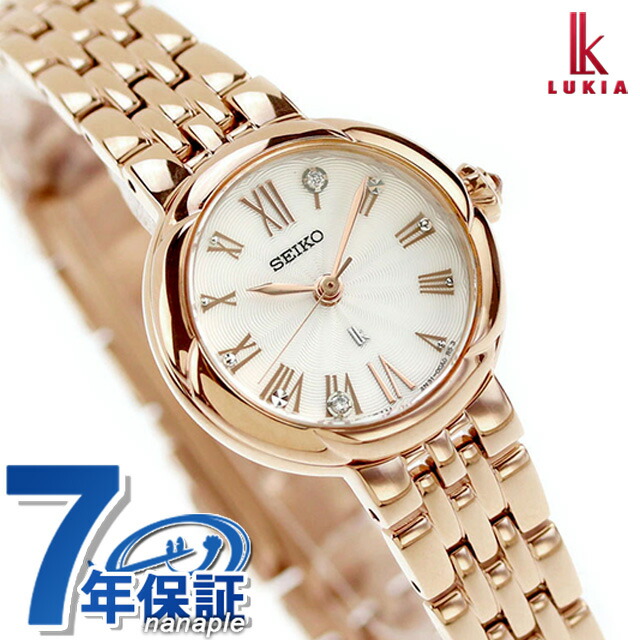 セイコー ルキア Grow クオーツ 腕時計 レディース ラボグロウンダイヤモンド SEIKO LUKIA SSWA008 アナログ ホワイト ピンクゴールド 白 日本製 ブランド おしゃれ 防水 軽い 華奢 かわいい プレゼント 女性 実用的