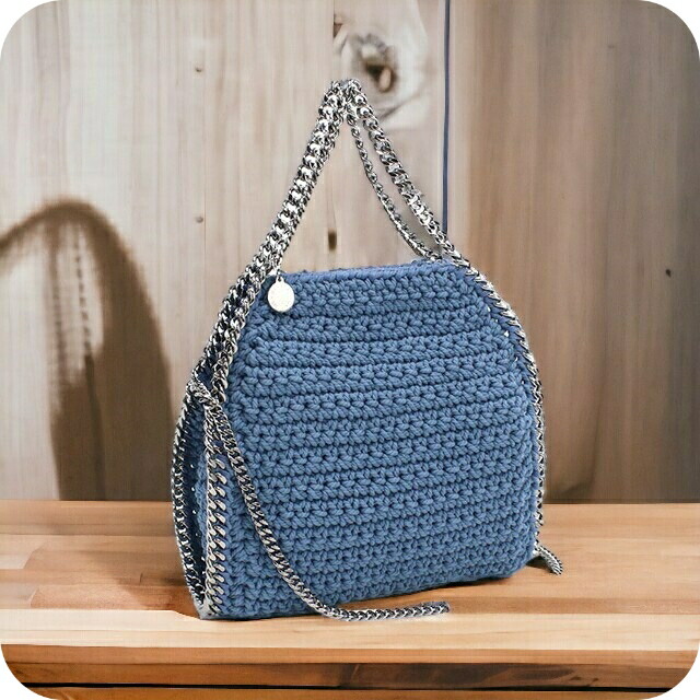 ステラマッカートニー トートバッグ レディース STELLA MCCARTNEY コットン イタリア 371223 ブルー系 バッグ 軽量 手提げ ブランド 高級 おしゃれ プレゼント 女性 実用的 かわいい