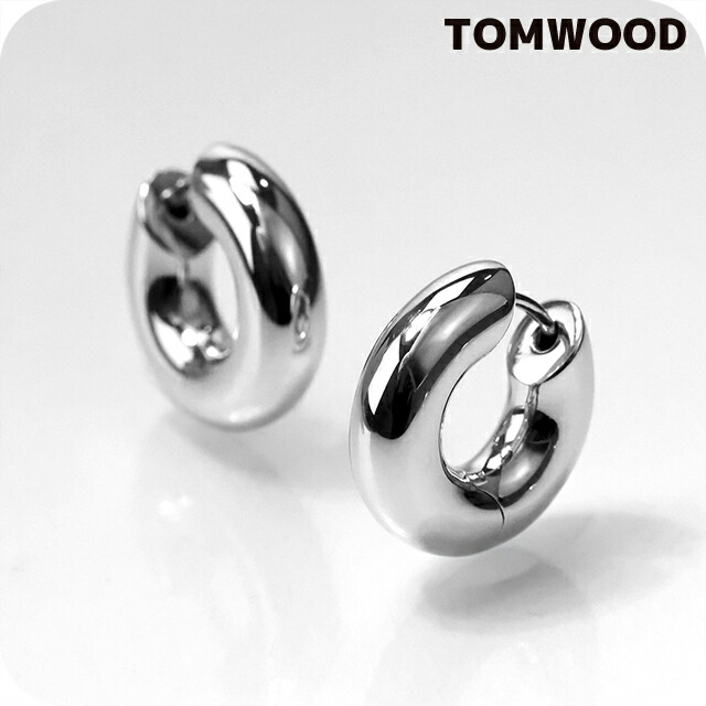 トムウッド ピアス メンズ レディース ブランド TOMWOOD チャンキーフープ フープ 両耳用 100153 シルバー アクセサリー