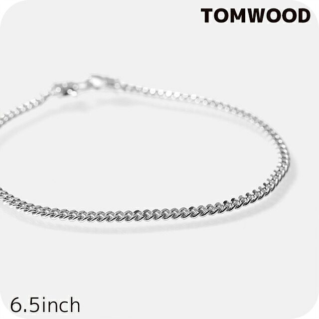 トムウッド ブレスレット メンズ レディース TOMWOOD カーブ ブレスレット Curb Bracelet M 6.5inch 100255 シルバー アクセサリー 腕輪 ジュエリー ブランド 高級 おしゃれ プレゼント 実用的 ペア