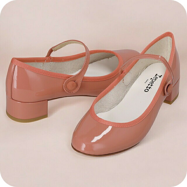 レペット メリージェーンシューズ ストラップ レディース ブランド Repetto V1413V コーラルピンク