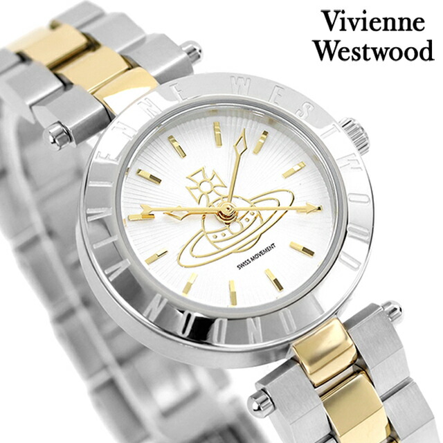 ヴィヴィアン ウエストウッド WESTBOURNE クォーツ 電池式 腕時計 レディース Vivienne Westwood VV092SLSG アナログ シルバー ピンクゴールド ブランド おしゃれ 防水 かわいい プレゼント 女性 実用的