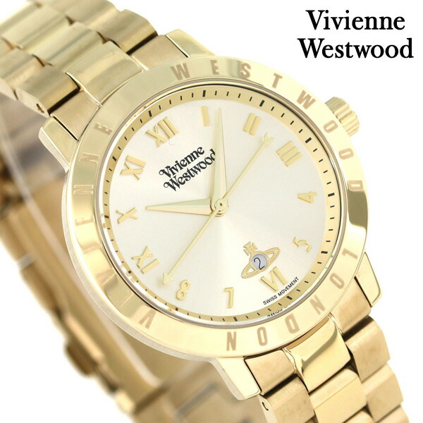 ヴィヴィアン 時計 レディース ブルームズベリー 34mm VV152GDGD Vivienne Westwood ゴールド 腕時計 ブランド おしゃれ 防水 かわいい プレゼント 女性 実用的