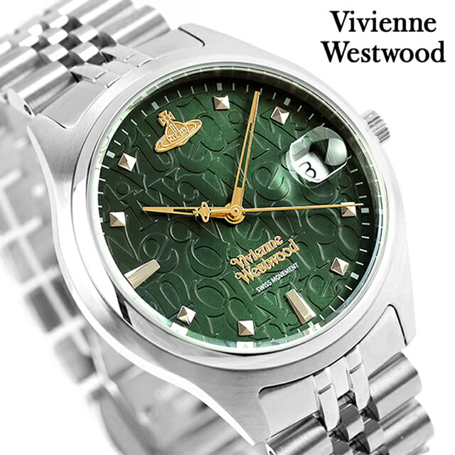 ヴィヴィアン ウエストウッド キャンバーウェル クォーツ 電池式 腕時計 ブランド メンズ Vivienne Westwood VV261GRSL アナログ グリーン おしゃれ 防水 プレゼント 男性 実用的