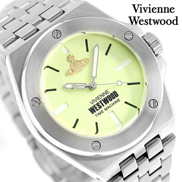 ヴィヴィアン ウエストウッド リーマス クォーツ 電池式 腕時計 ブランド メンズ Vivienne Westwood VV271GRSL アナログ ライムグリーン おしゃれ 防水 プレゼント 男性 実用的