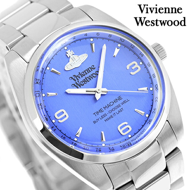 ヴィヴィアン ウエストウッド ペニントン クォーツ 電池式 腕時計 ブランド メンズ Vivienne Westwood VV274MBLSL アナログ ブルー おしゃれ 防水 プレゼント 男性 実用的