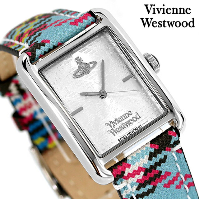 ヴィヴィアン ウエストウッド クォーツ 電池式 腕時計 メンズ レディース Vivienne Westwood VV297SLMT アナログ シルバー マルチカラー ブランド おしゃれ 防水 プレゼント 実用的