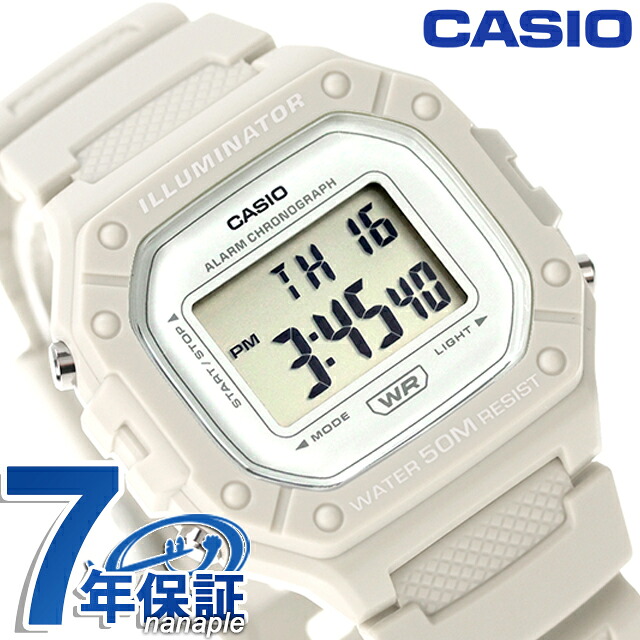 カシオ CASIO アウトドア W-218HC-8AV ポップ 海外モデル ユニセックス メンズ レディース 腕時計 カシオ CASIO アウトドア デジタル アイボリー ブランド おしゃれ 防水 プレゼント 実用的