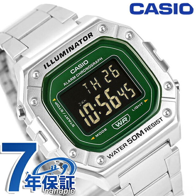 カシオ チープカシオ CASIO スタンダード クォーツ 電池式 W-218HD-3AV 海外モデル メンズ チプカシ 腕時計 ブランド カシオ casio デジタル グリーン おしゃれ 防水 小さい 軽い かわいい プレゼント 実用的
