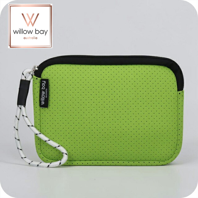 ウィローベイ ポーチ レディース ブランド WILLOWBAY リストレットクラッチ クラッチバッグ LIME