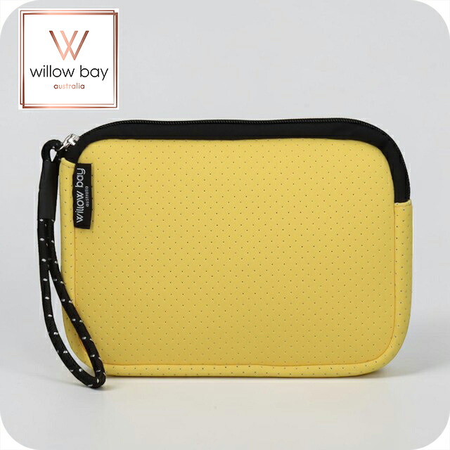 ウィローベイ ポーチ レディース ブランド WILLOWBAY リストレットクラッチ クラッチバッグ LEMON