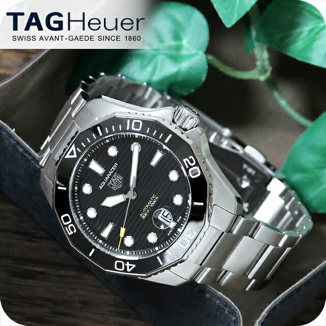 タグ・ホイヤー アクアレーサー プロフェッショナル300 デイト 43mm 自動巻き 腕時計 ブランド メンズ TAG Heuer WBP201A.BA0632 アナログ ブラック 黒 おしゃれ 防水 プレゼント 男性 実用的