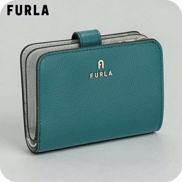 フルラ 二つ折り財布 二折財布 レディース ブランド FURLA WP00315-ARE000 4505S グリーン/グレー