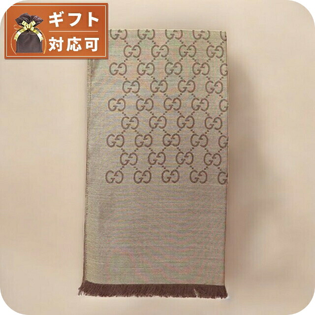 グッチ GUCCI ストール マフラー ロゴ GG メンズ レディース 165904 3G646 9664 ブラウン