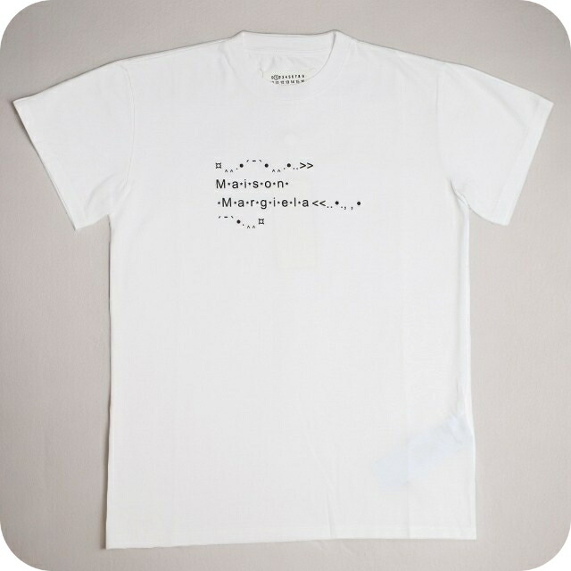 メゾンマルジェラ MAISON MARGIELA クルーネック 半袖Tシャツ S51GC0515S22816100-S レディース フォントジェネレーター ホワイト