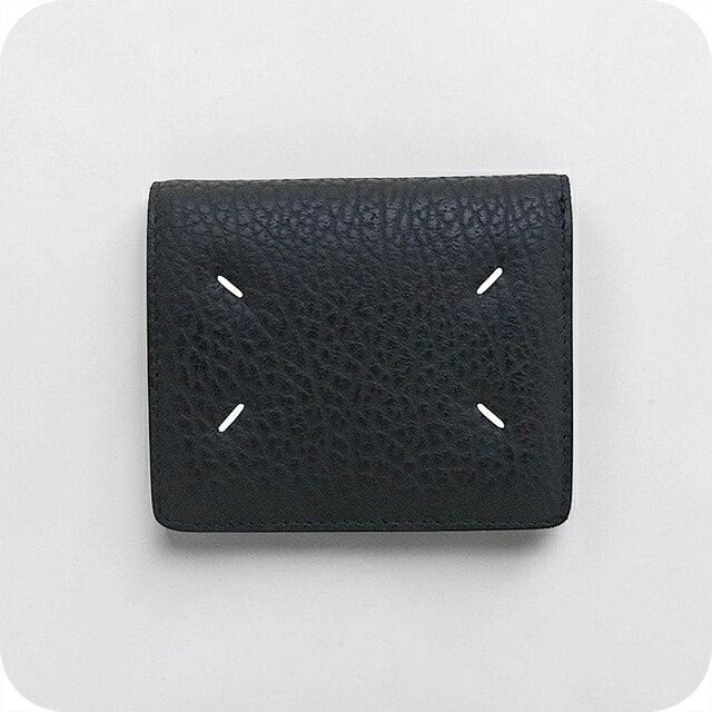 メゾンマルジェラ MAISON MARGIELA 二つ折り財布 二折財布 S56UI0140P4455T8013 メンズ レディース BLACK ブラック ブランド