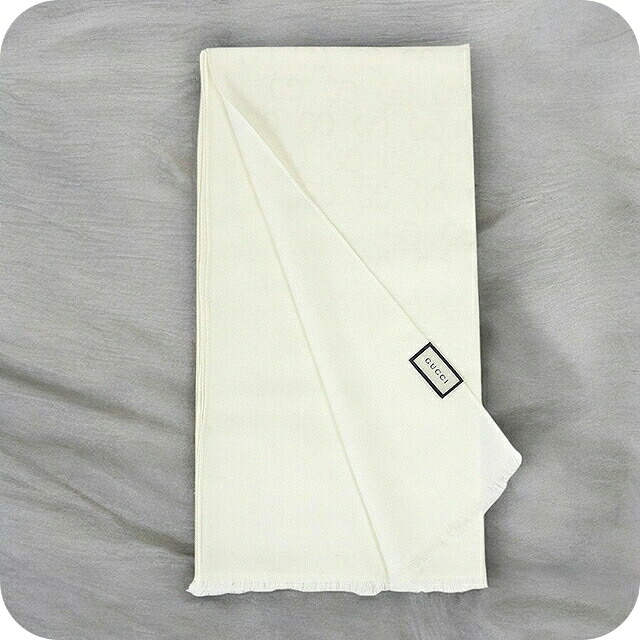 グッチ GUCCI ストール マフラー ロゴ GG メンズ 165904-3G646-9000 レディース アイボリー