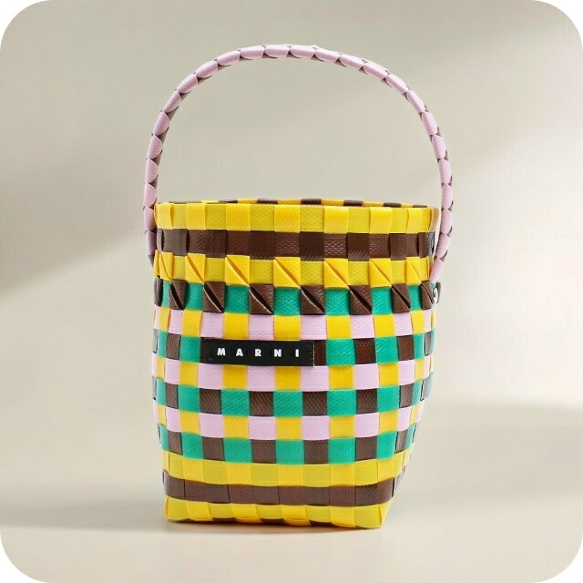 マルニ カゴバッグ MARNI M00332-M00IW-0M214 ハンドバッグ レディース マーケット MARKET マルチカラー イエロー 手提げ ブランド 高級 おしゃれ プレゼント 女性 実用的 かわいい