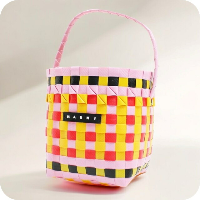 マルニ カゴバッグ MARNI M00332-M00IW-0M331 ハンドバッグ レディース マーケット MARKET マルチカラー ピンク 手提げ ブランド 高級 おしゃれ プレゼント 女性 実用的 かわいい