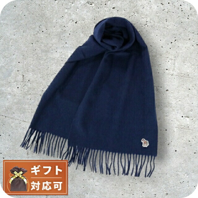 ポールスミス PAUL SMITH マフラー W1A-250K-JZEBRA-47 メンズ ネイビー